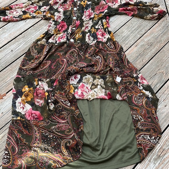 Boho flowing peasant dress XXL - Picture 10 of 11